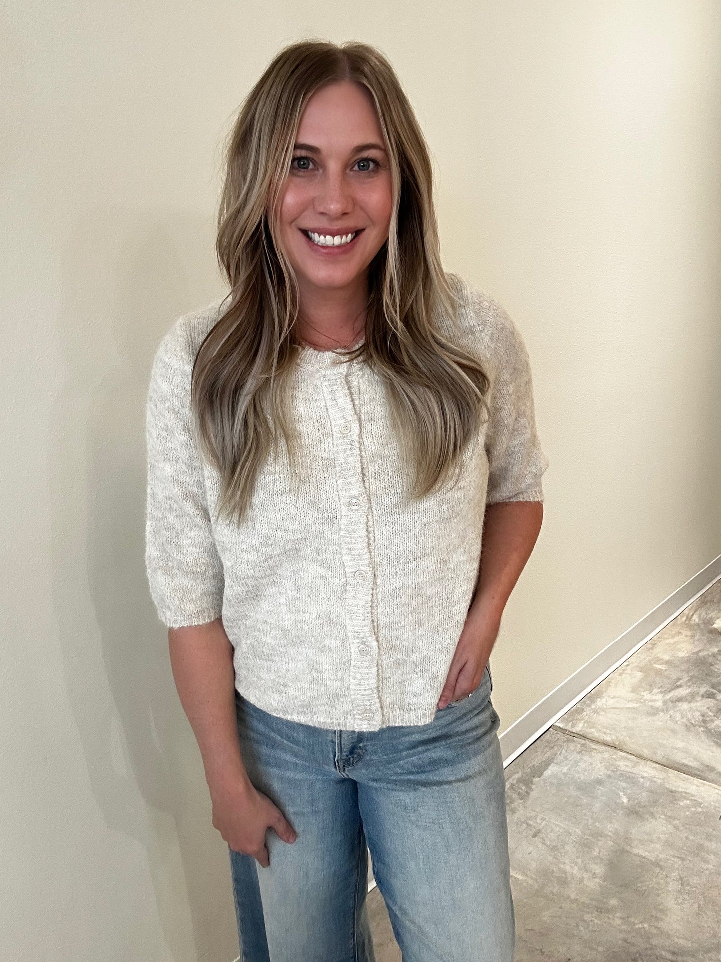 The Camille Short Sleeve Cardigan