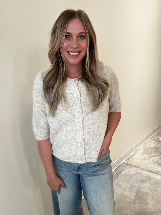 The Camille Short Sleeve Cardigan