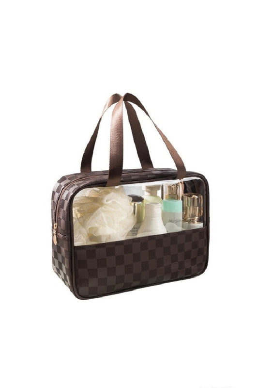 Check Me Out Makeup Bag Brown