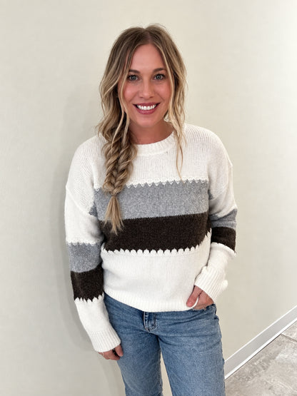 Better Together Color Block Sweater