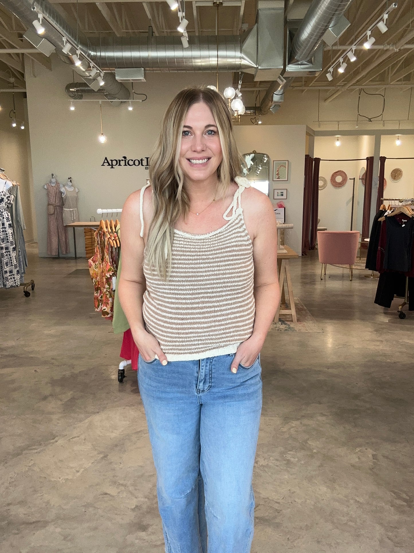 Canyon Stripe Sweater Tank