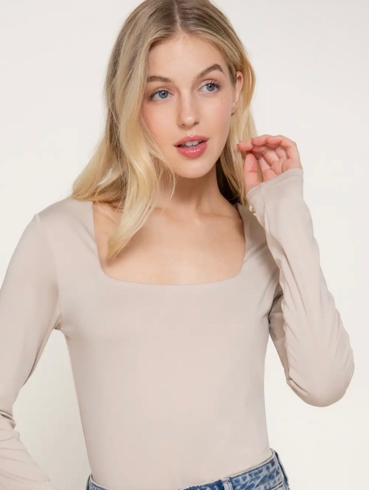 Double Lined Square Neck Top