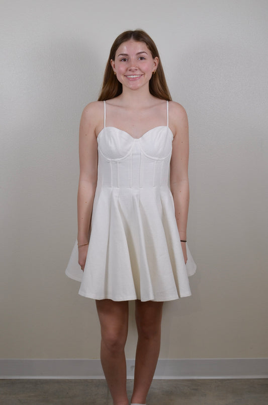 ASTR The Label |  Fenna Textured Corset Mini Dress