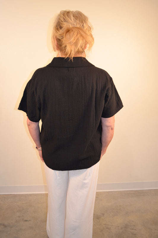 Cove Collared V-Neck Top