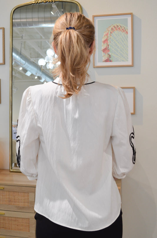 The Artful Layers Appliqué Blouse