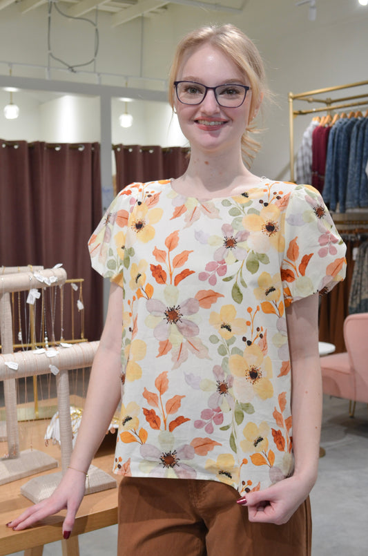 The Wonder Bloom Balloon Sleeve Blouse