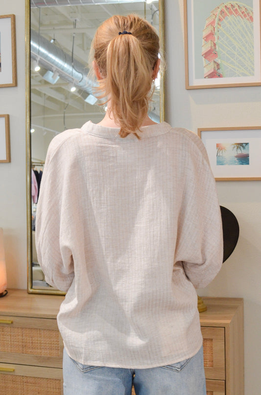 The Modern Neutral Button Down