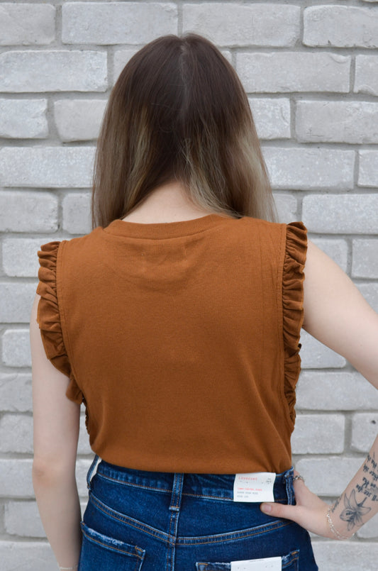 Dear John | Bridgette Ruffle Sleeve Top Back