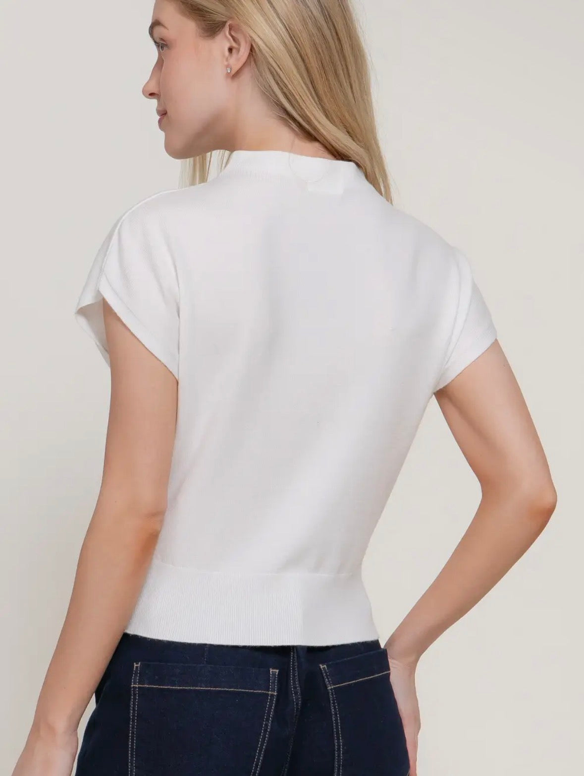 The Polished Mock Neck Top