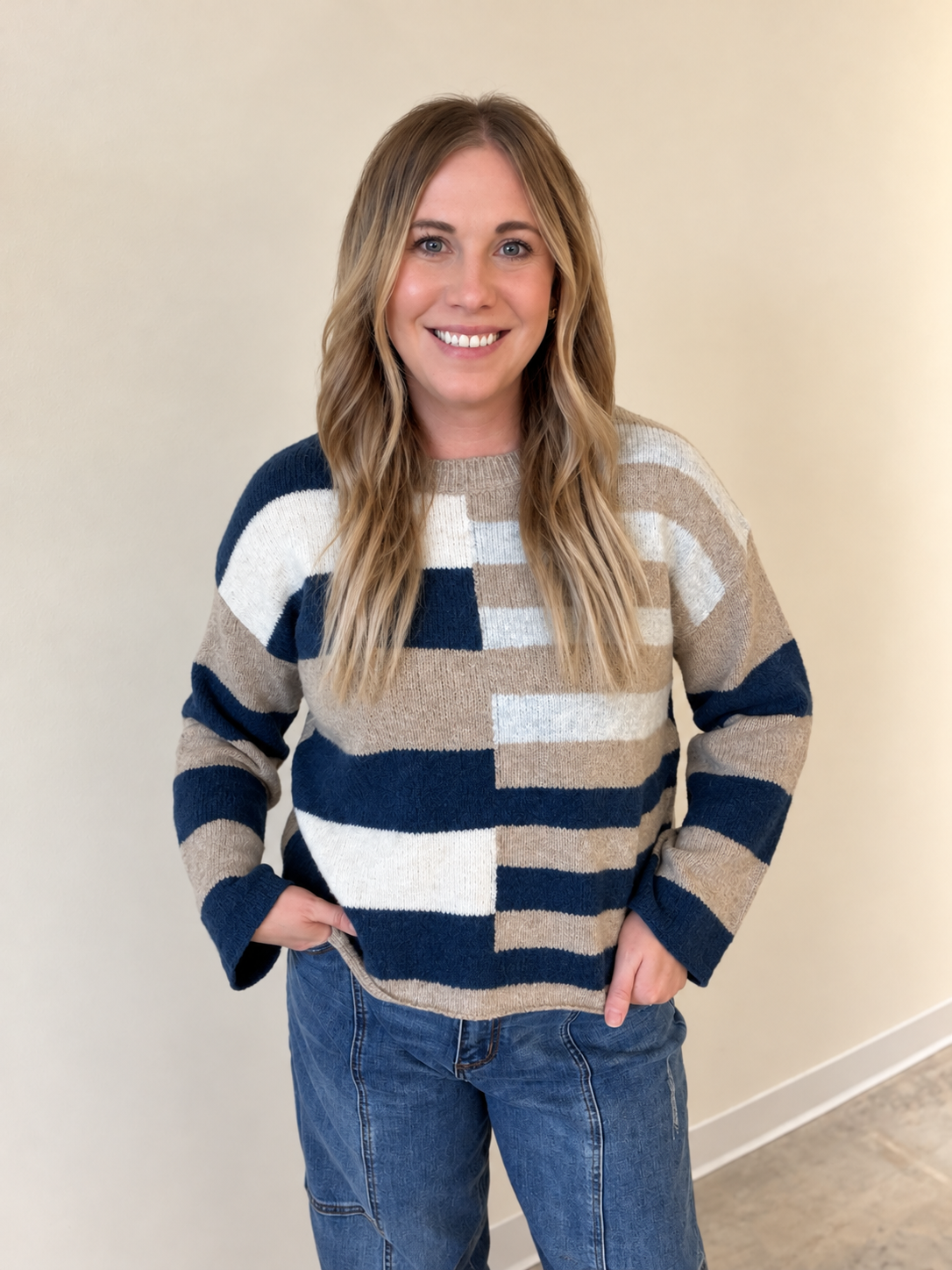 Harvest Hues Colorblock Sweater (Multiple Colors)