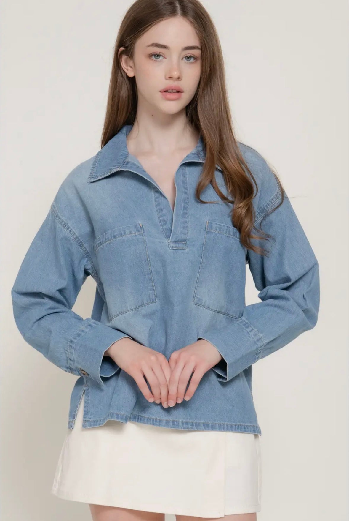 Weekend Denim Pullover