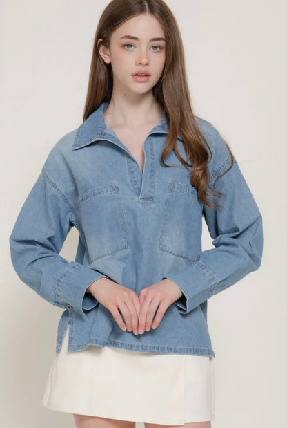 Weekend Denim Pullover