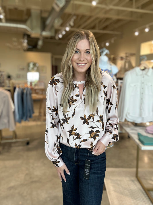 Liverpool Button Sleeve Blouse