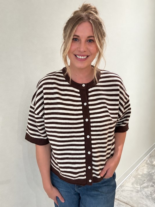 Main Street Striped Cardigan