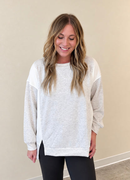 On Mom Duty Color Block Sweatshirt