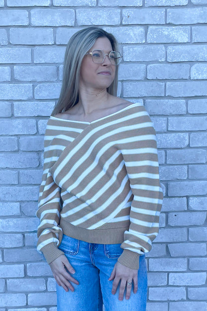 The Cornucopia Cross Sweater Top