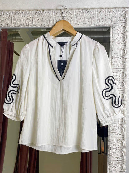The Artful Layers Appliqué Blouse