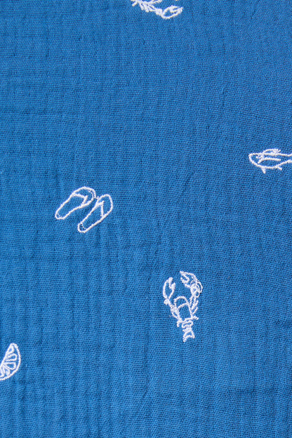 Blue Bay Button Up Pajama Set