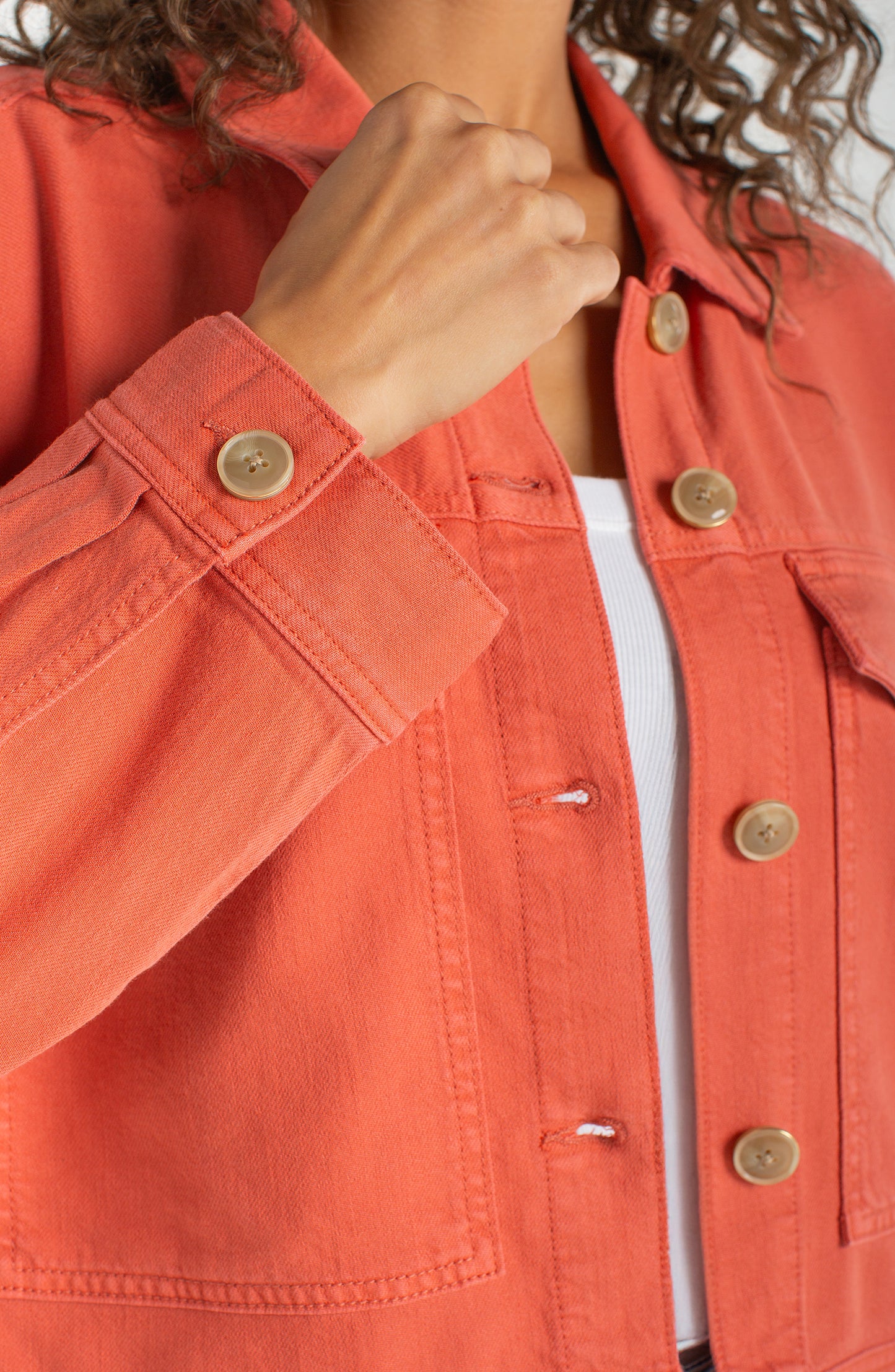 Liverpool | Oversized Cropped Denim Jacket