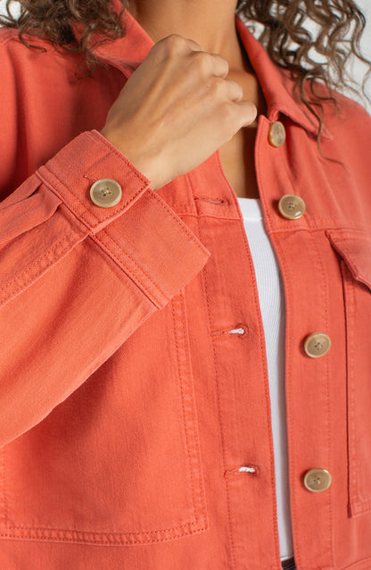 Liverpool | Oversized Cropped Denim Jacket