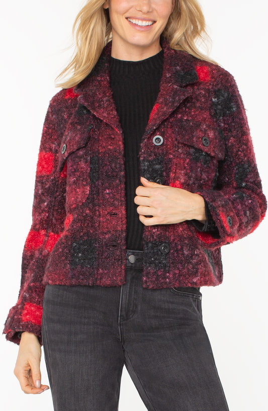 Liverpool | Button Front Boxy Shacket Front