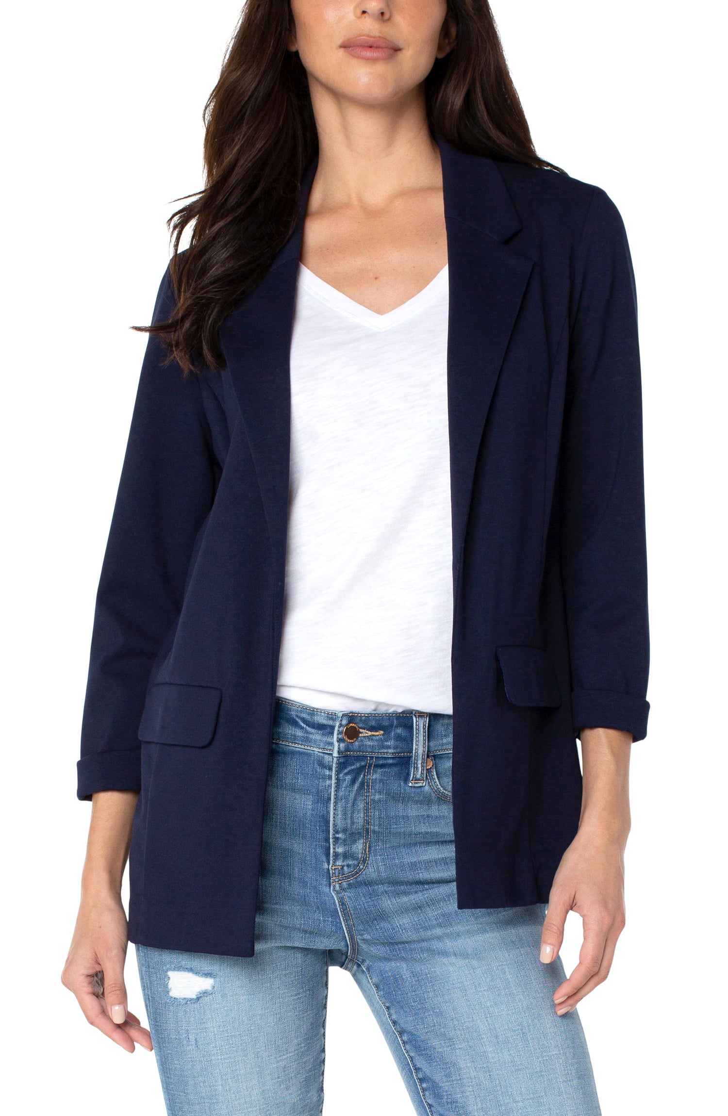 Liverpool Navy Boyfriend Blazer