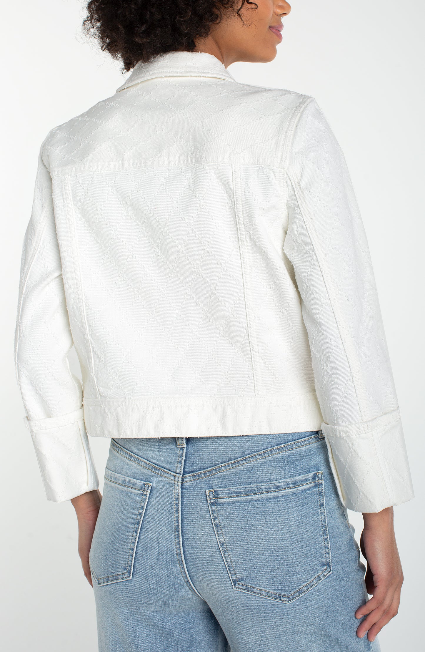 Liverpool Cropped Denim Jacket