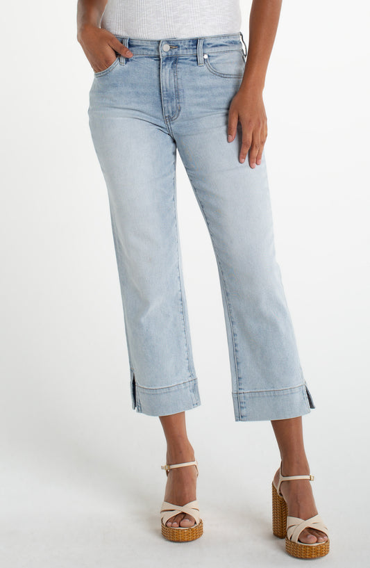 Liverpool Kennedy Crop Straight Denim