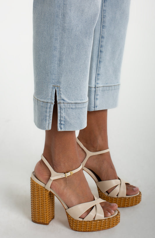 Liverpool Kennedy Crop Straight Denim