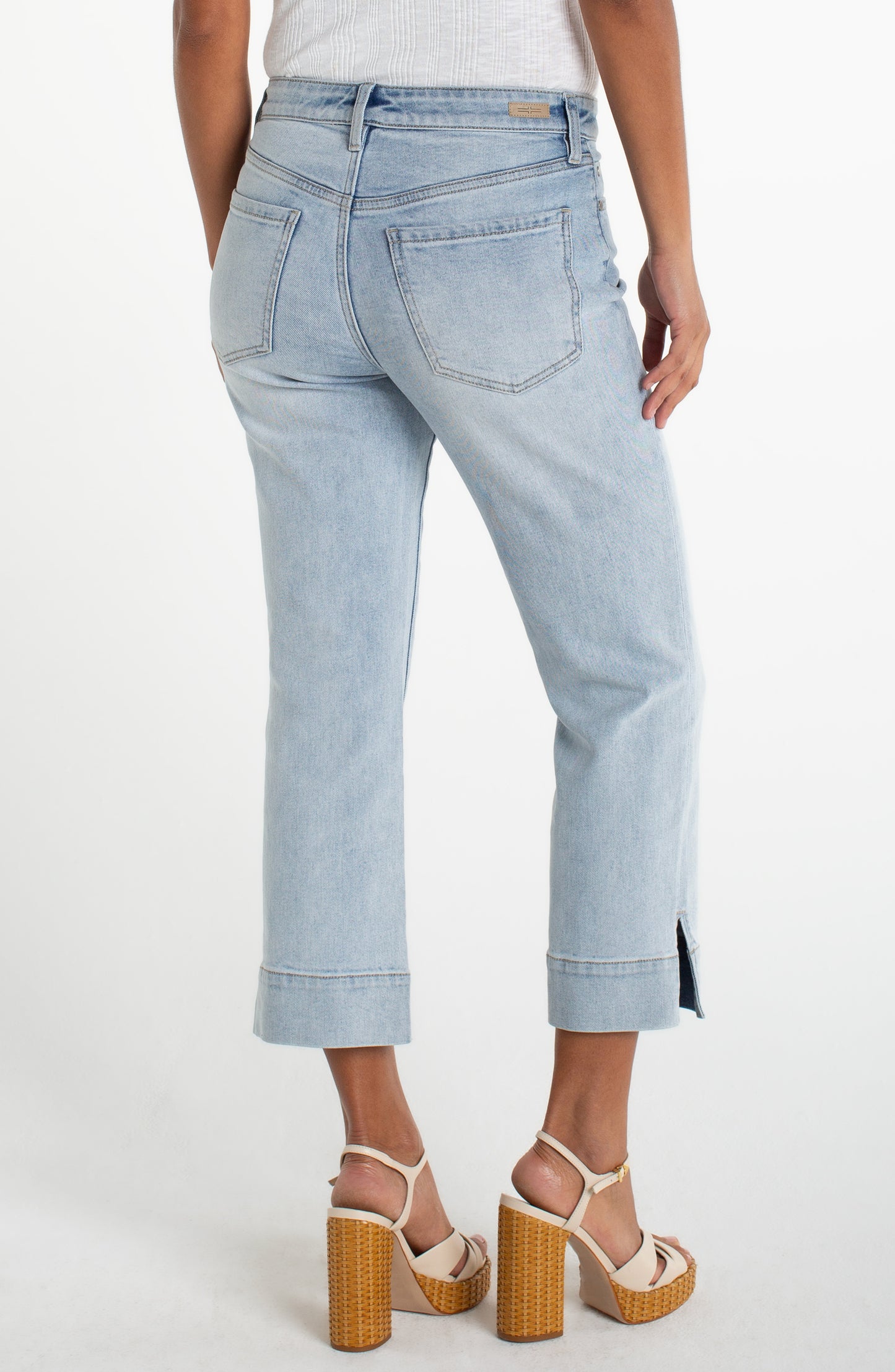 Liverpool Kennedy Crop Straight Denim