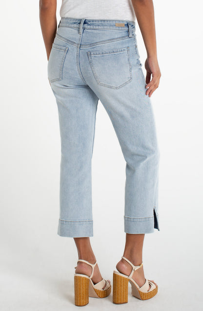 Liverpool Kennedy Crop Straight Denim
