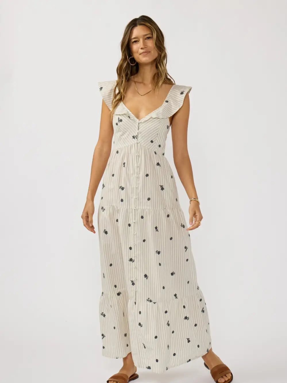The Petal Thread Tiered Maxi Dress