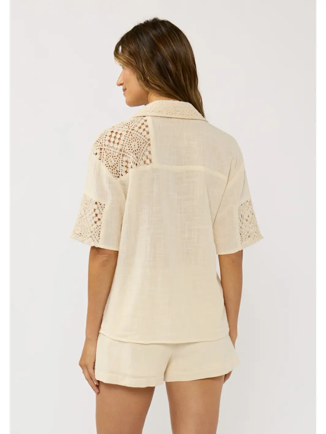 The Soft Loom Patchwork Lace Top