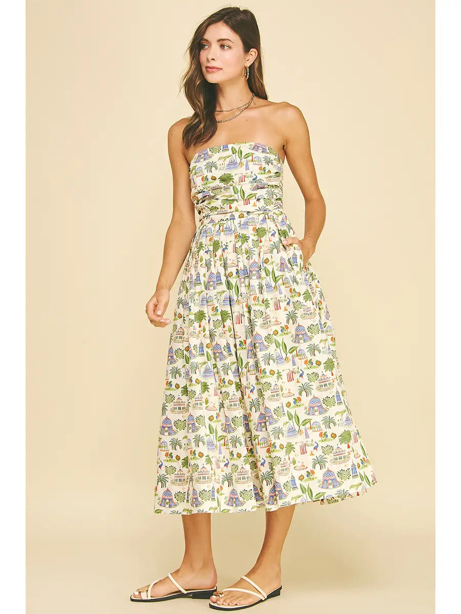 Destination Dream Strapless Midi