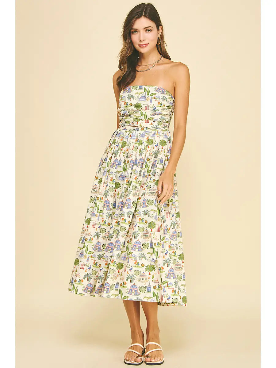 Destination Dream Strapless Midi