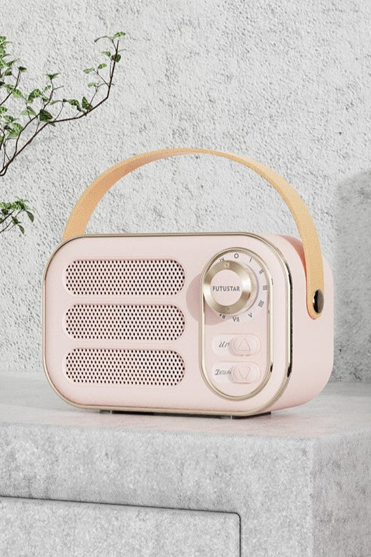 Retro Bluetooth Speaker Pink