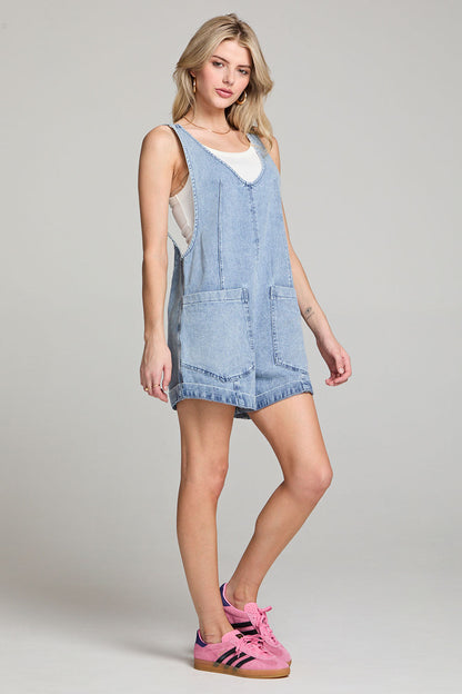 Saltwater Luxe Adelyn Denim Romper