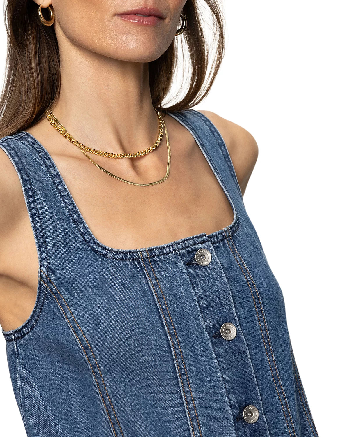 Sanctuary Blossom Denim Dress close