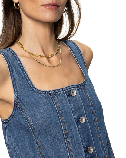 Sanctuary Blossom Denim Dress close