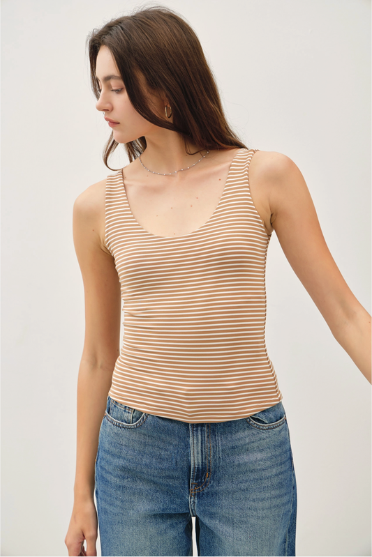 Cloudline Stripe Double Lined Tank
