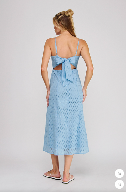 Skyline Eyelet Midi Dress