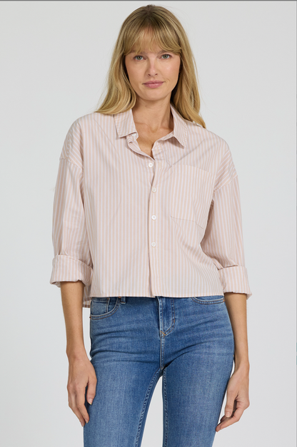 Dear John | Cropped Adrianna Button Up