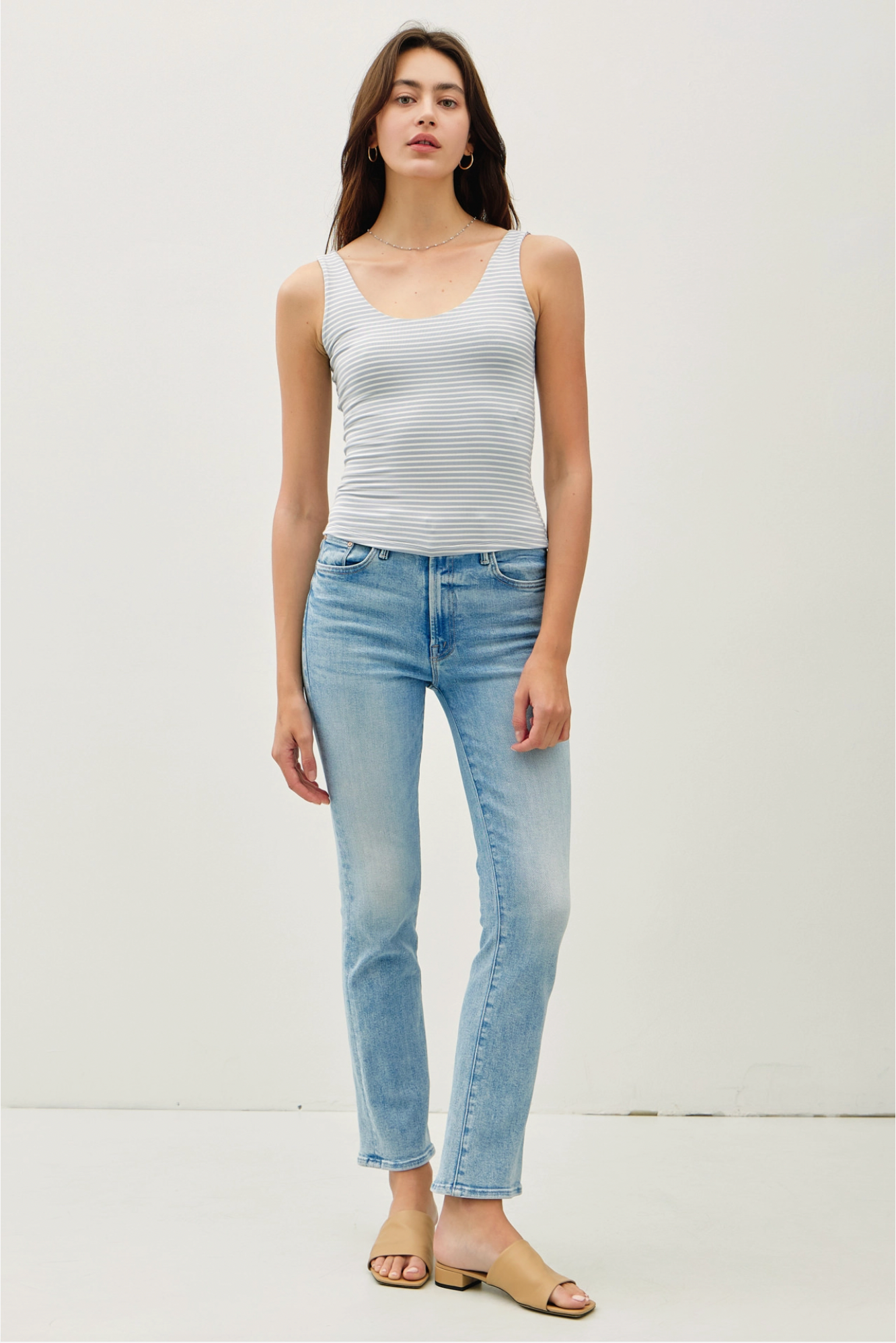 Cloudline Stripe Double Lined Tank