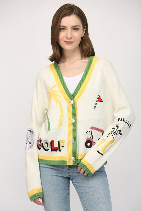The Clubhouse Cardigan Sleeve Details 