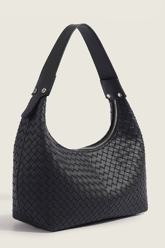 The Delaney Woven Bag Black