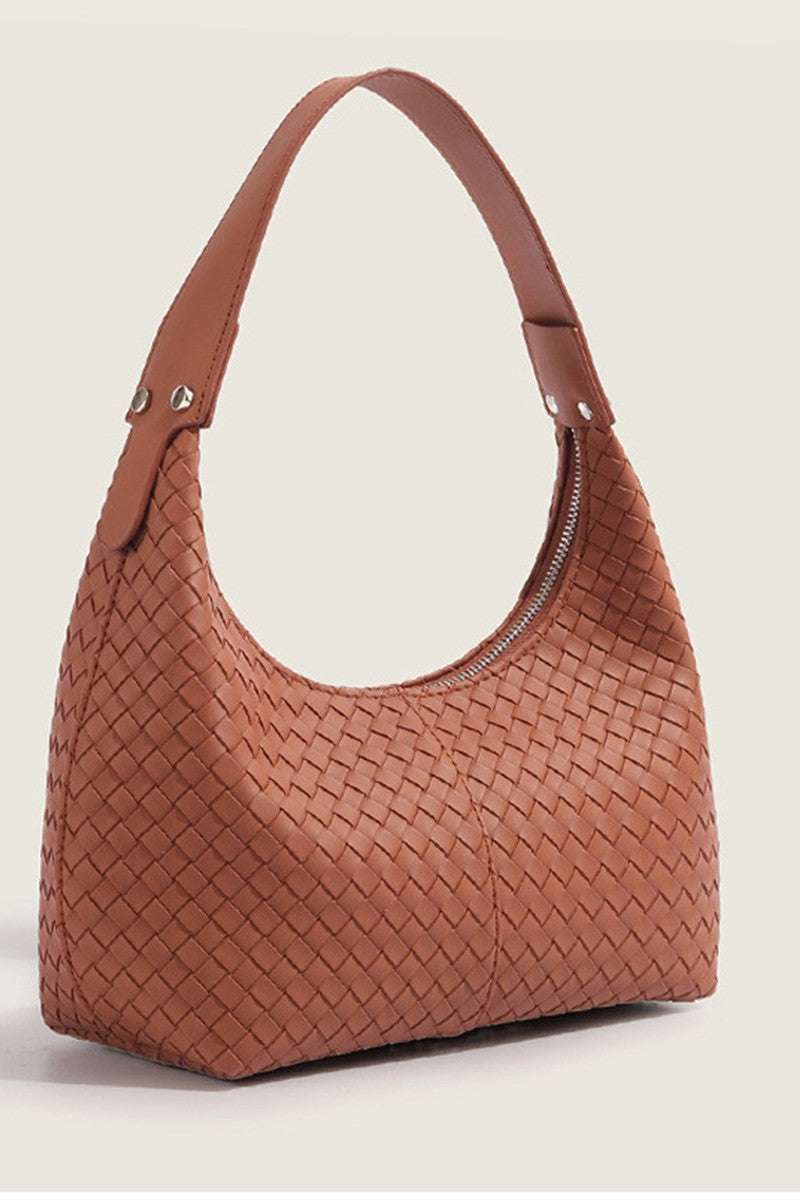The Delaney Woven Bag Tan