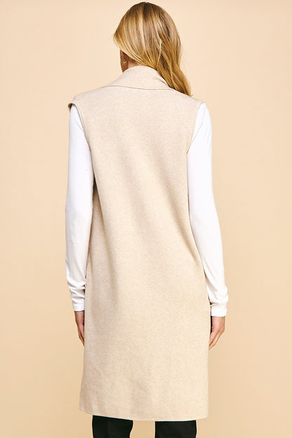 The Driftwood Duster Oatmeal Back Vest