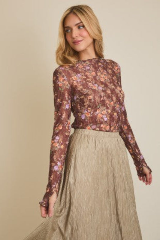 The Floral Daydream Mesh Top