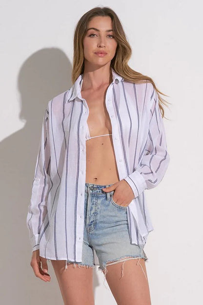 Elan | Tropical Button Down