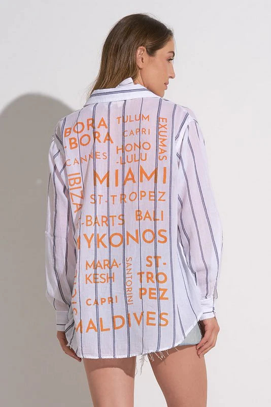Elan | Tropical Button Down